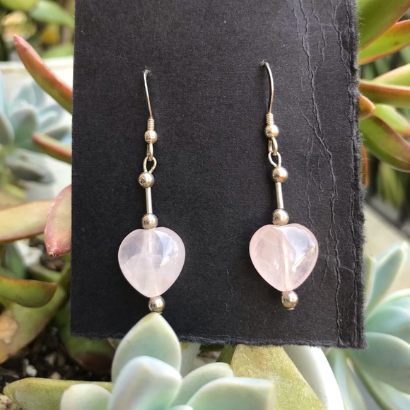 Sterling Silver & Rose Quartz Necklace Set - Picture 7 of 16